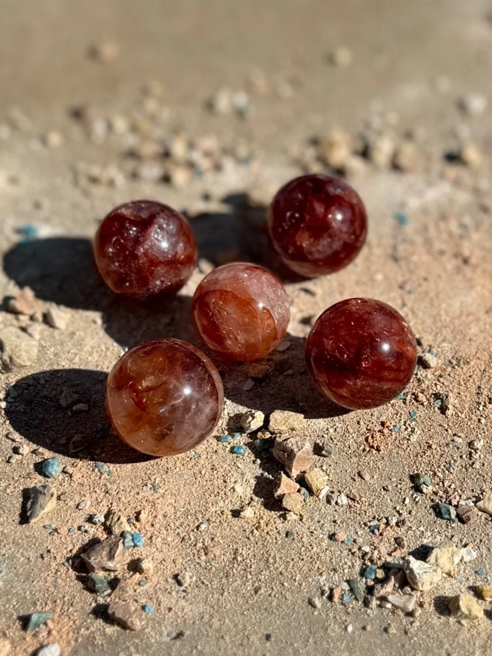 AAA Madagascar Rainbow Fire Quartz Mini Crystal Spheres